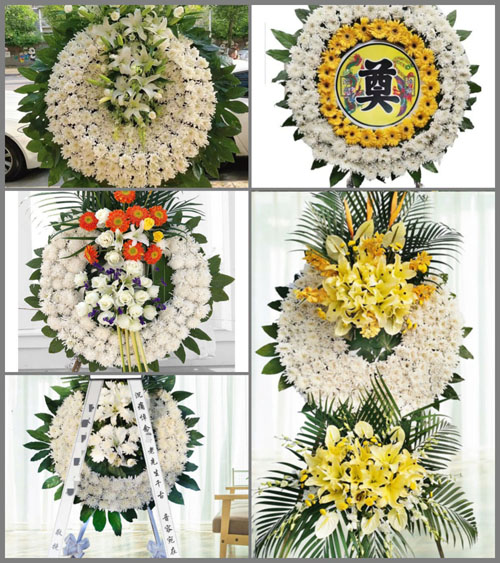 山东青岛平度市旧店镇中于家村花圈速递